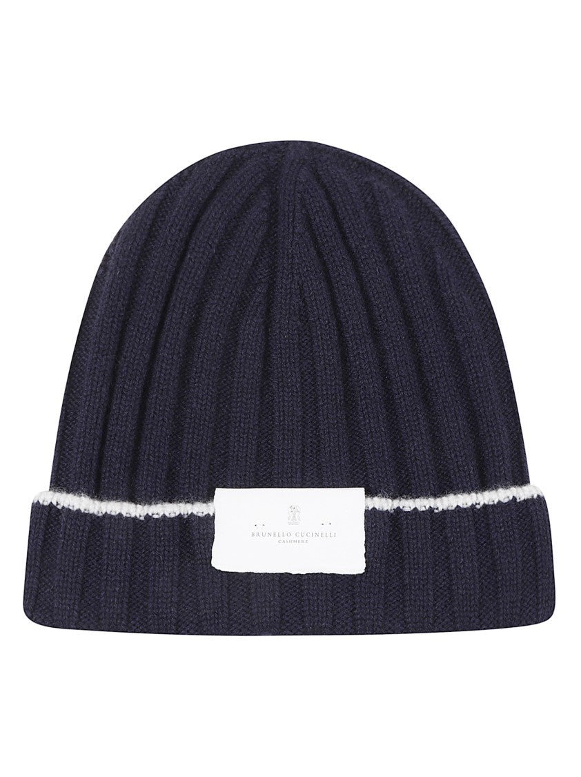 Brunello Cucinelli Ribbed Cashmere Beanie With Fold-Over Cuff