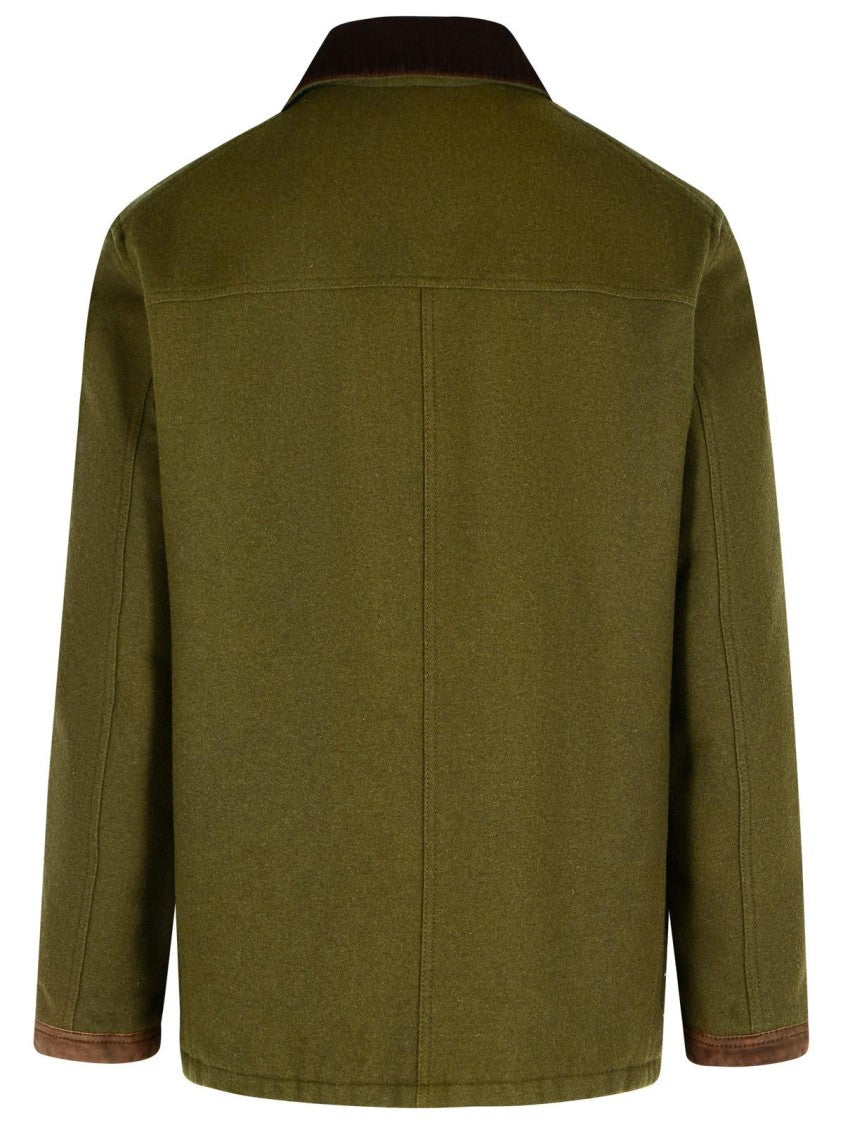 Fay '4Ganci' Green Wool Blend Jacket
