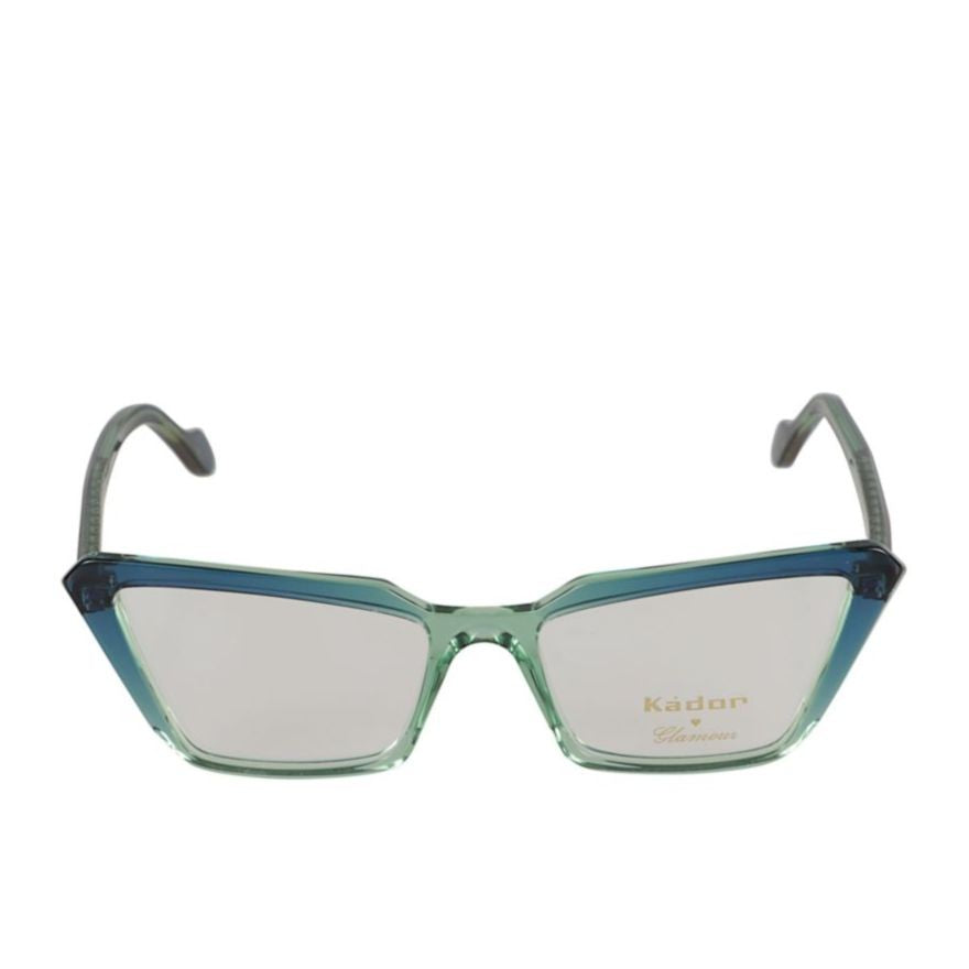 Kador Butterfly Glamour-V Geometric Gradient Eyewear With Gold Detail