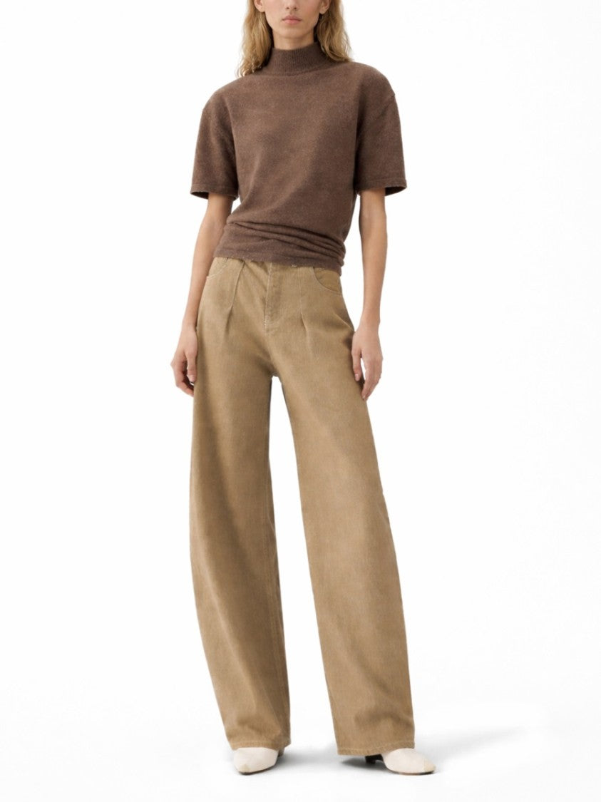 Jacquemus Ovalo Wide-Leg High-Waist Jeans