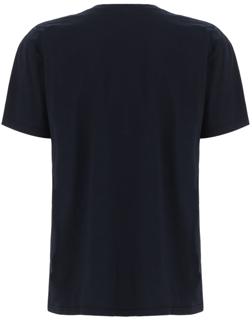 Willy Chavarria Navy Printed Cotton T-Shirt