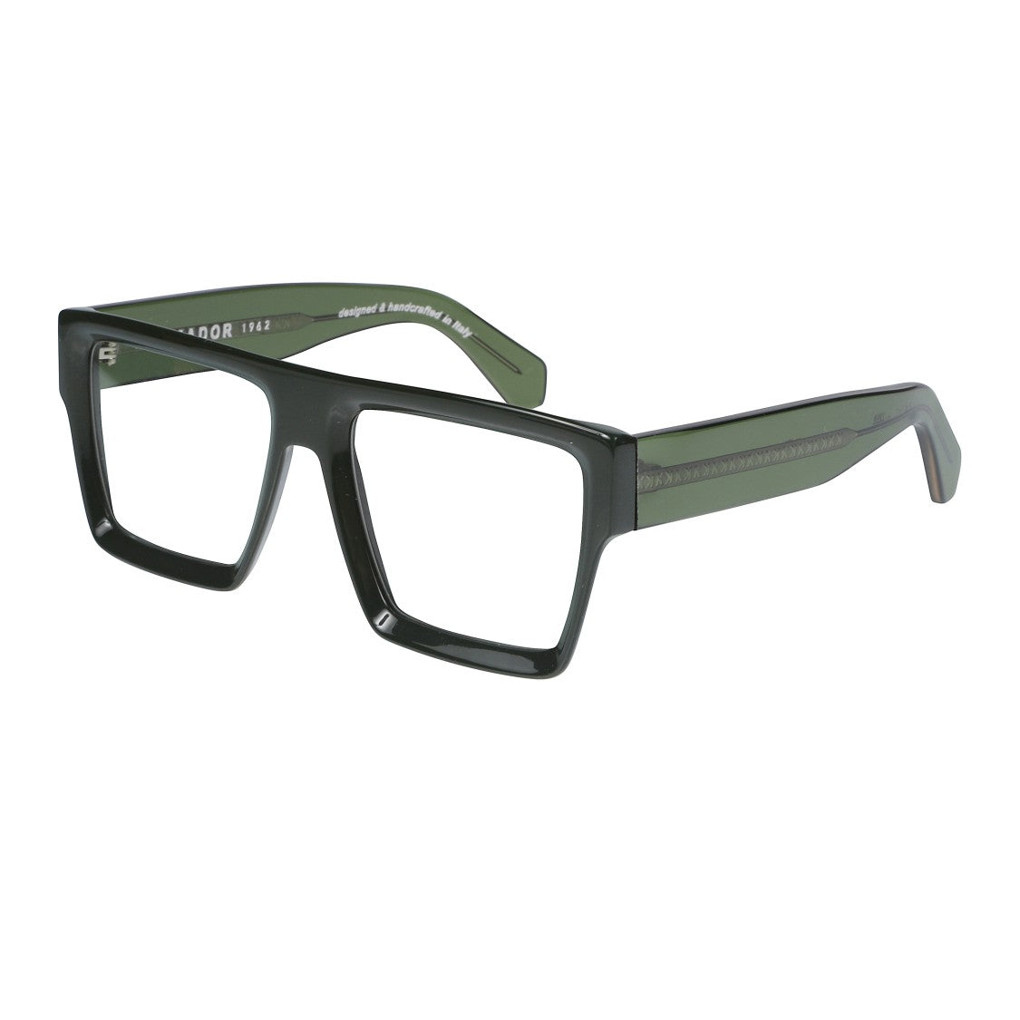 Kador Bandit 1 Oversized Square Frame Eyeglasses With Glossy Finish