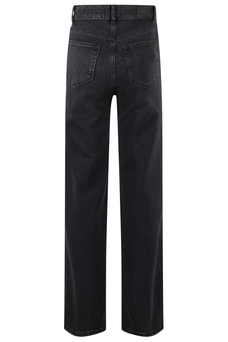 Paige Black Sasha Straight Jeans