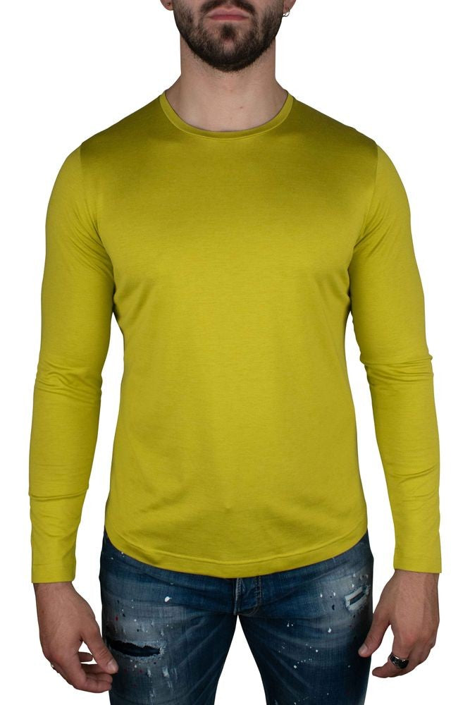 Loro Piana Apple Green Cotton-Silk Blend Long-Sleeve T-Shirt