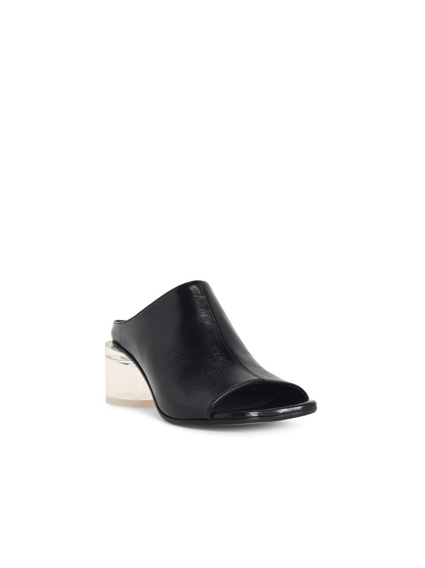 Mm6 By Maison Margiela 'Anatomic' Black Leather Mules