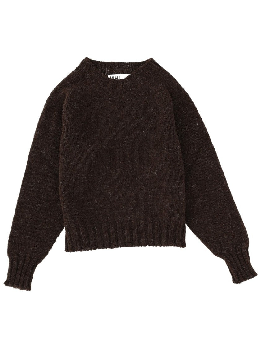 Margaret Howell Brown Relaxed Wool Sweater