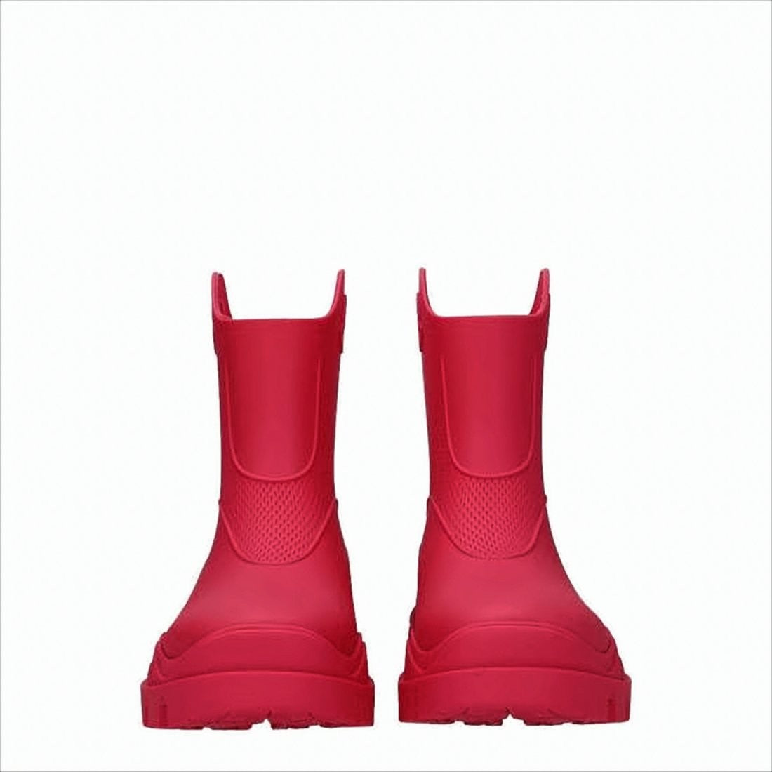 Moncler Chunky Red Ankle Boots With Thick Lug Sole