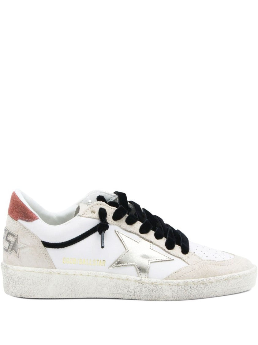 Golden Goose Silk And Nylon Distressed Finish Sneakers