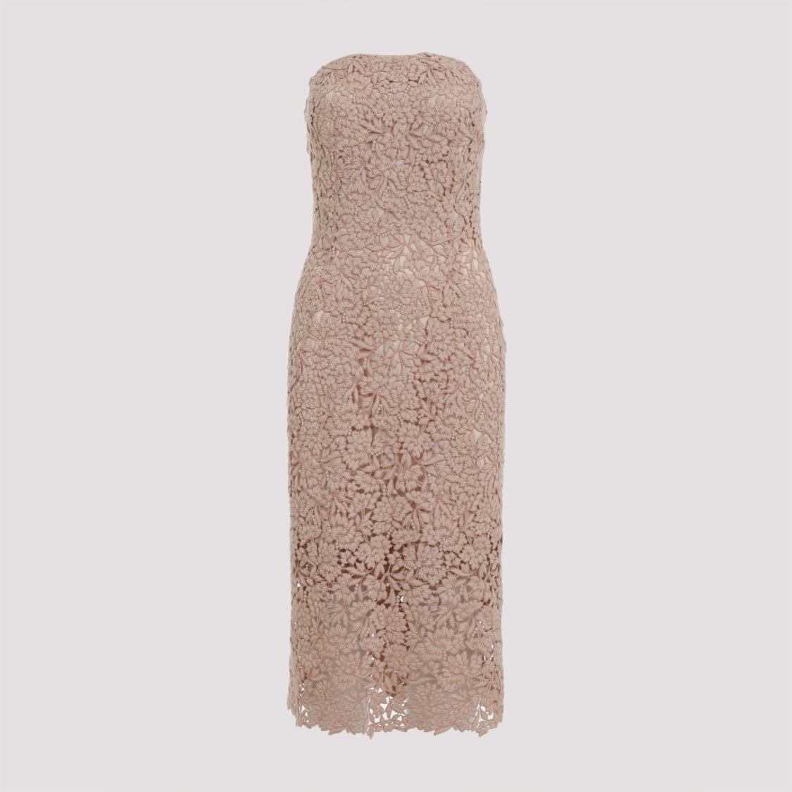 Ermanno Scervino Pink Polyester Midi Dress