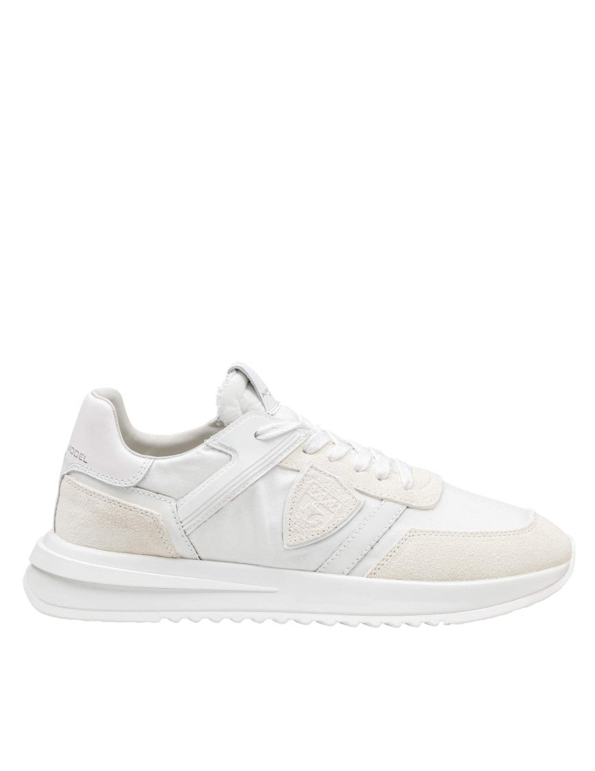 Philippe Model Tropez 2.1 Nylon And Suede Sneakers, White