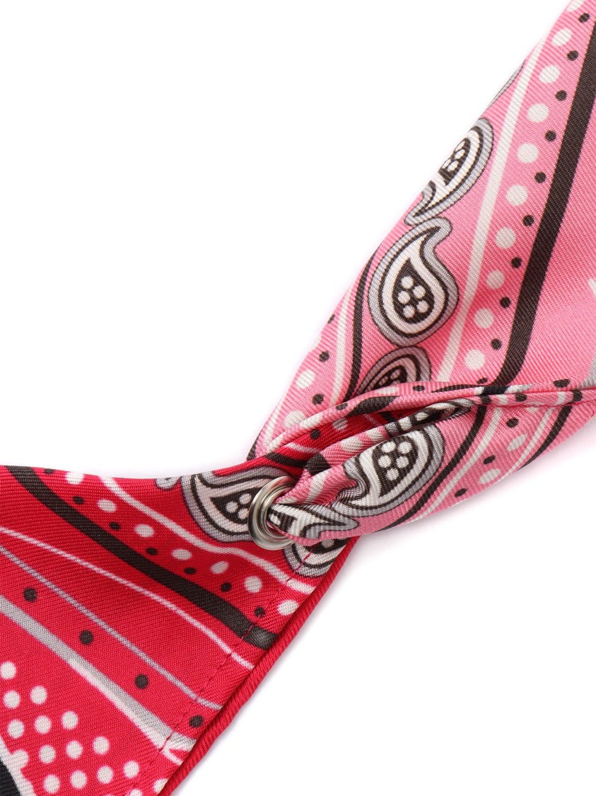 Faliero Sarti Vibrant Silk Scarf With Playful Triangular Design