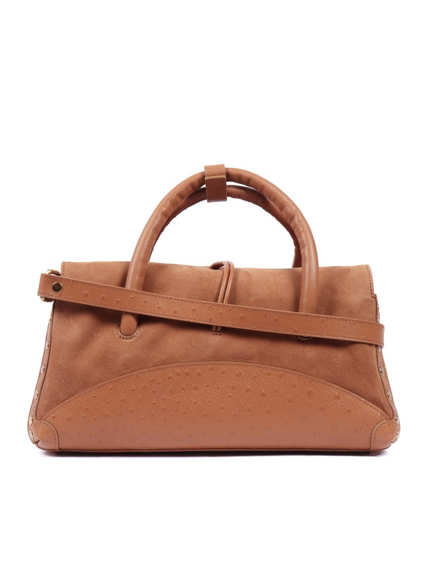 Zanellato Srl Brown Dorsoduro Zashmere Cactus Lambskin Handbag