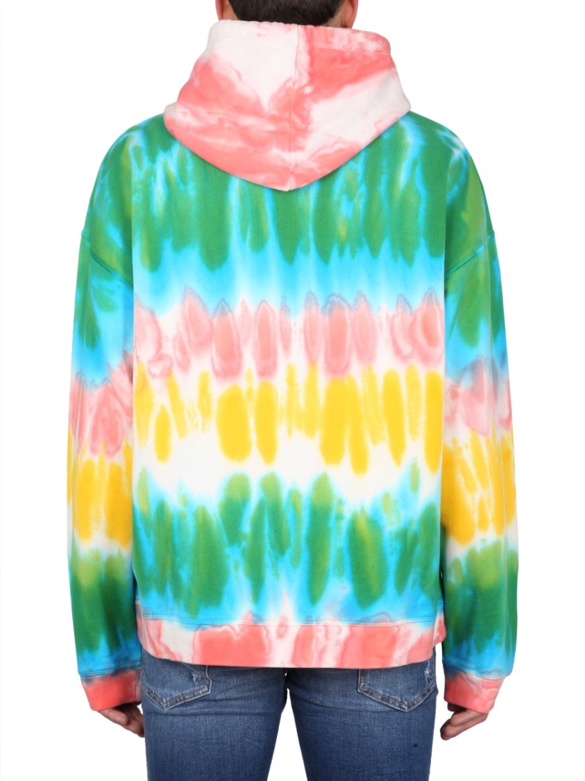 Dsquared2 Tie-Dye Hoodie With Striking Logo Design