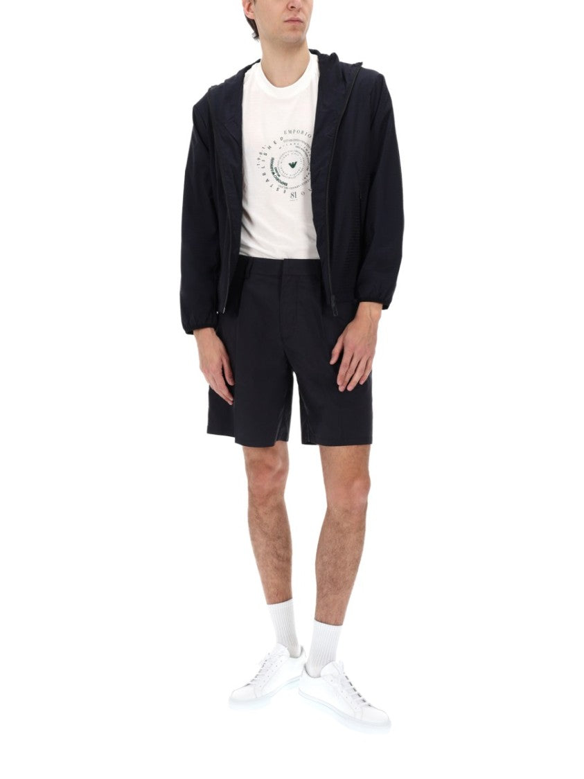 Emporio Armani Luxurious Flat Front Shorts