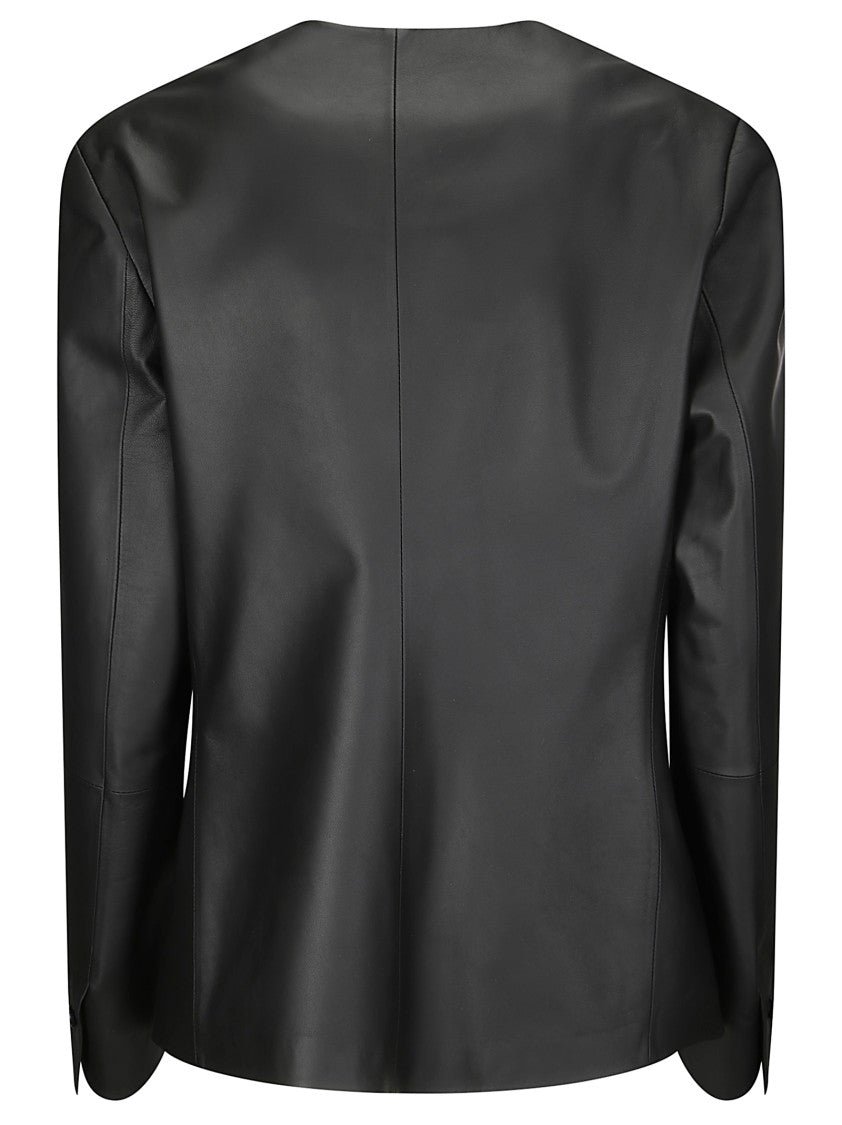 1972 Desa Leather Cardigan Blazer