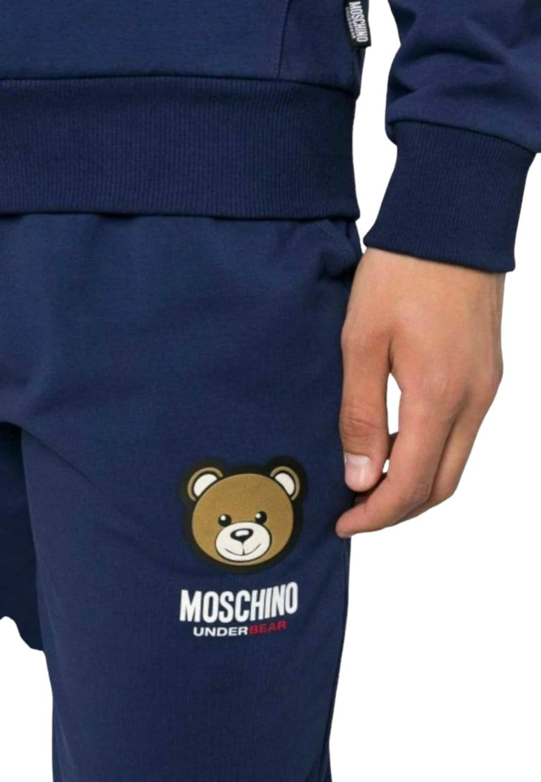 Moschino Navy Blue Relaxed Fit Jogger Pants