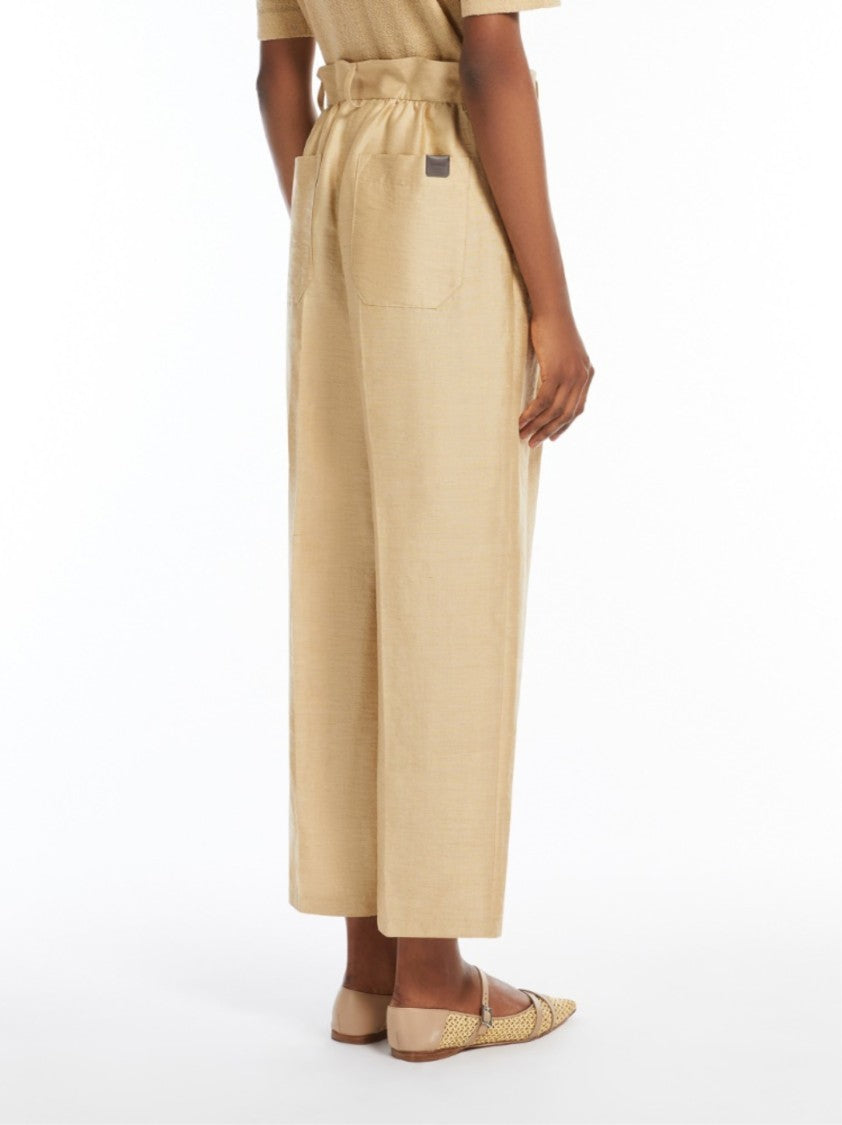 Max Mara Relaxed-Fit Wide Leg Trousers With Pleated Front