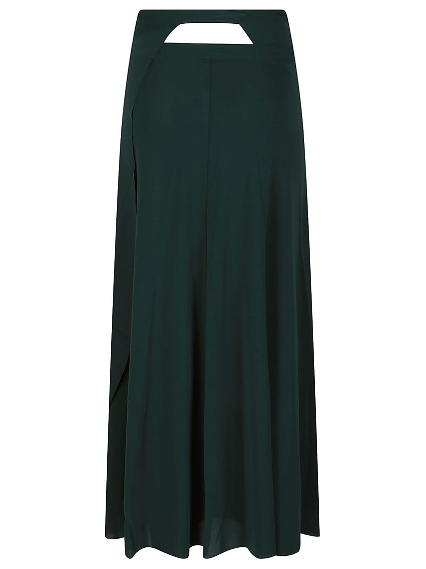 Eres Julieta Green Wrap Maxi Skirt