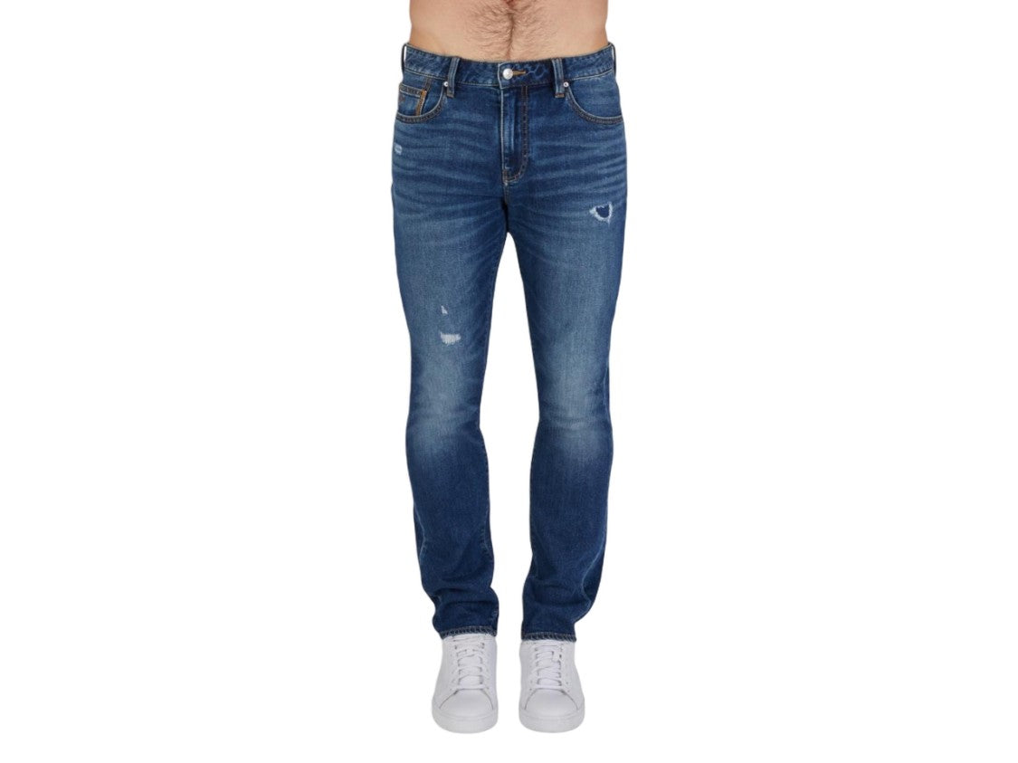 Armani Exchange Slim Fit Washed Effect Jeans