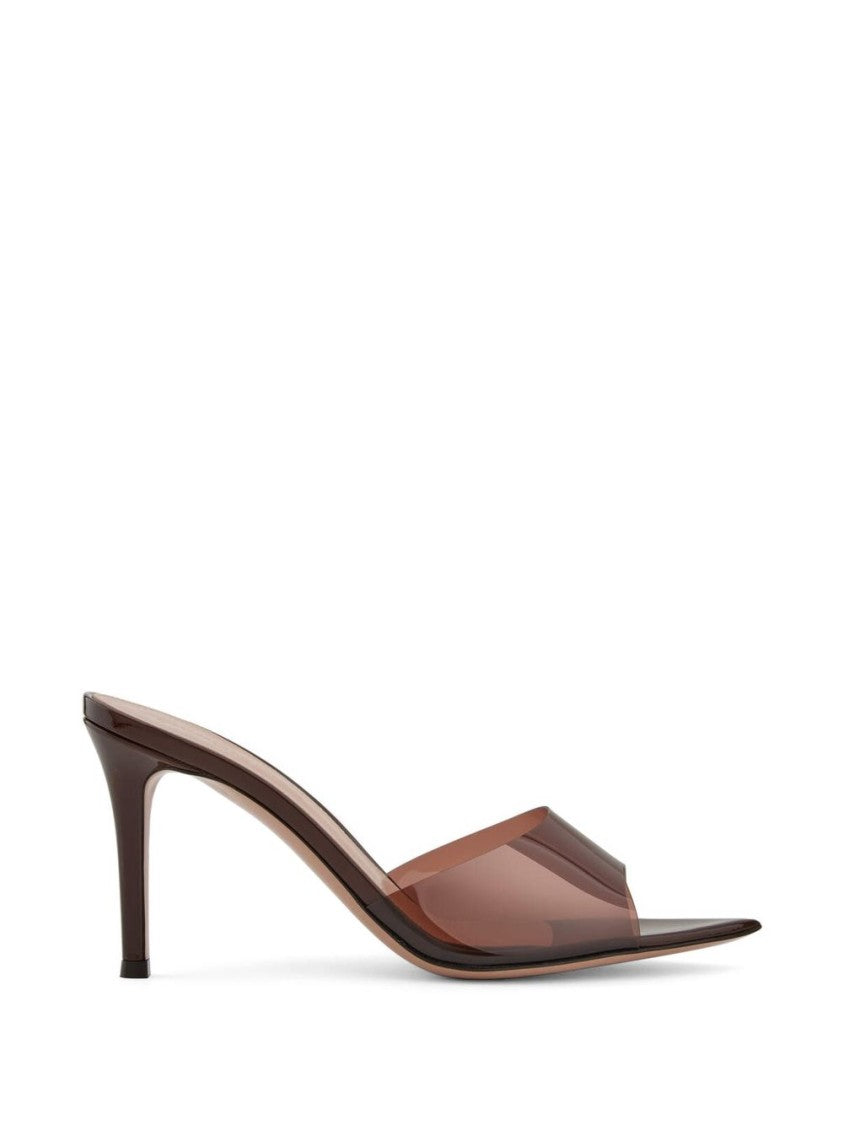 Gianvito Rossi Pointed Toe Pumps With Transparent Strap