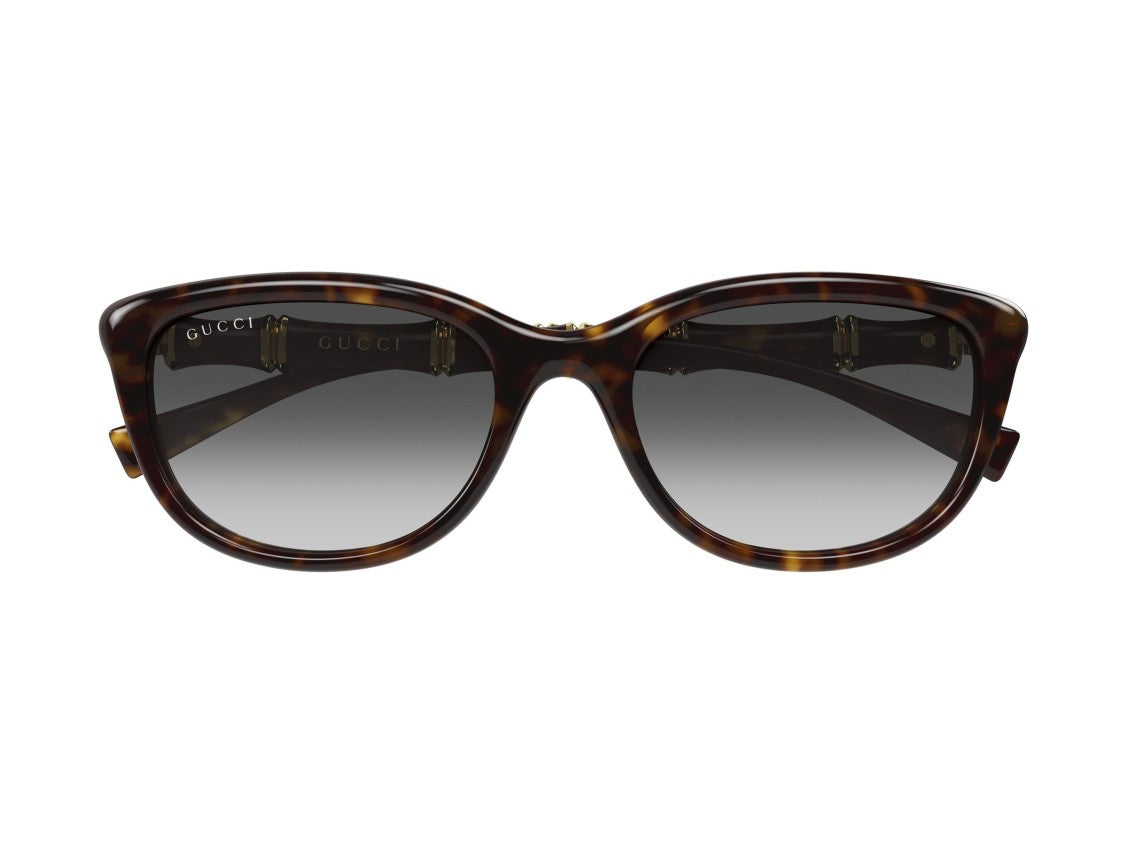 Gucci Gg2062sa Bamboo Tortoiseshell Oversized Square Sunglasses