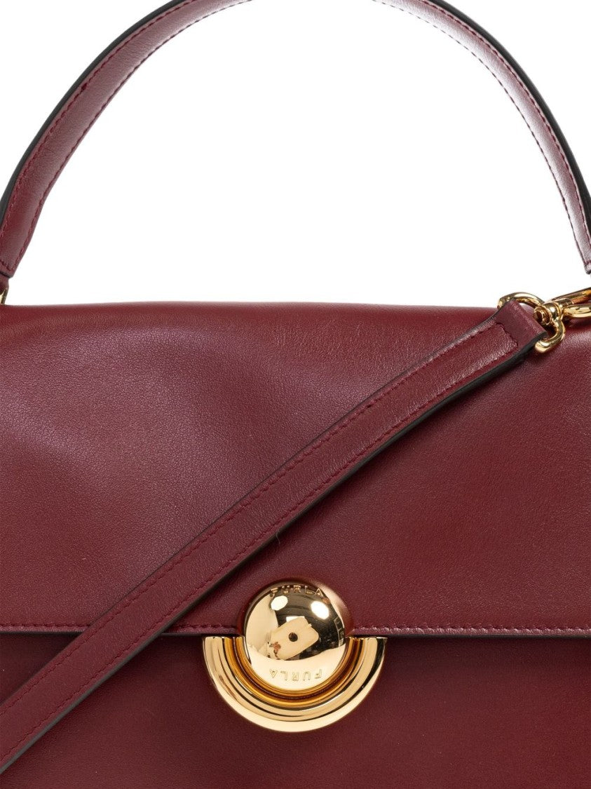 Furla Structured Rectangular Handbag With Gold-Tone Closure