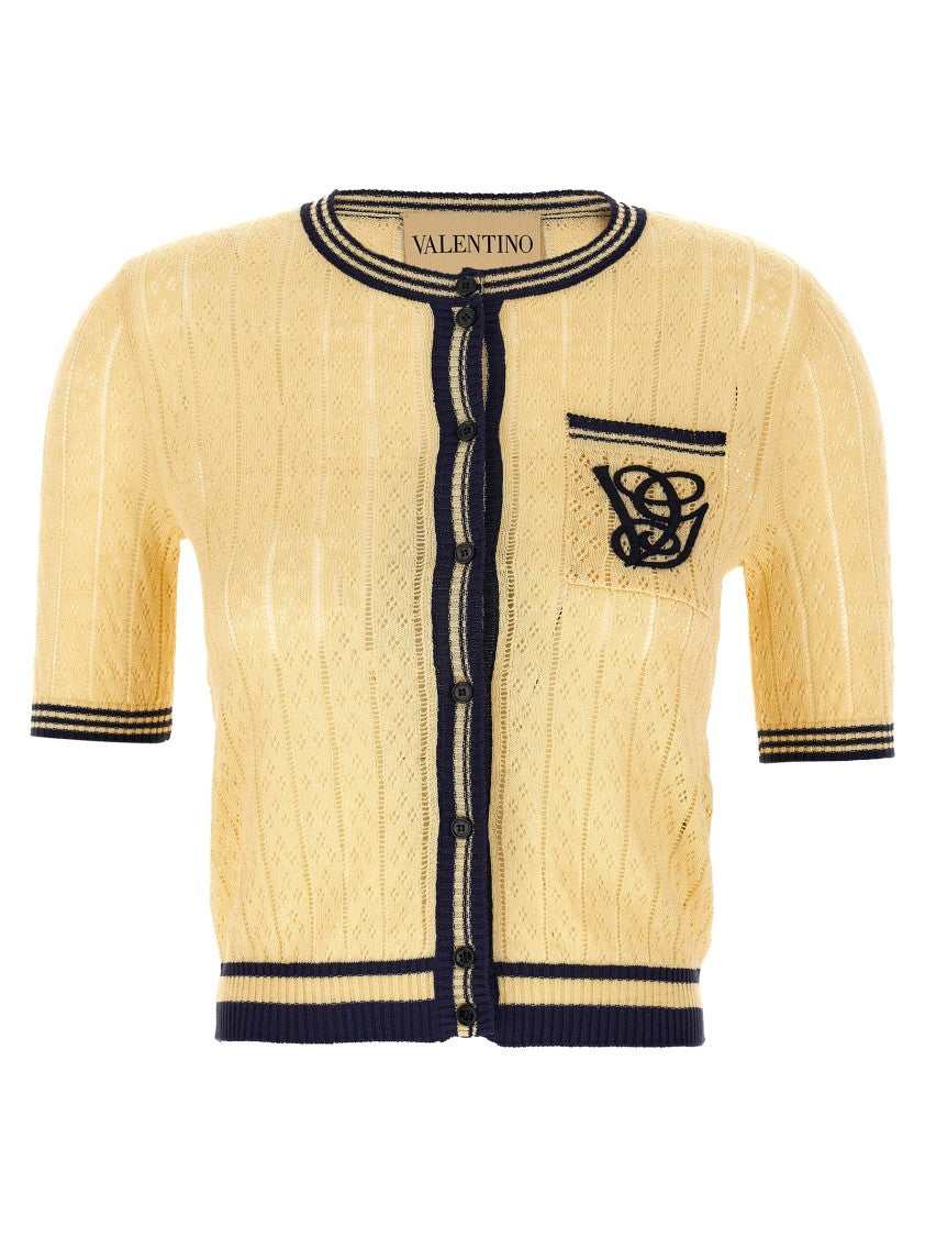 Valentino Garavani Vg Embroidery Cardigan