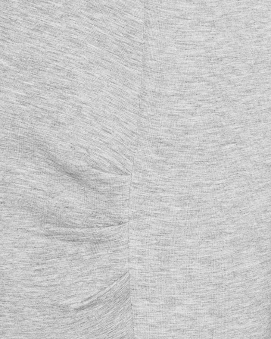 Rotate Cargo Scuba Light Grey Melange Trousers With Vertical Seams