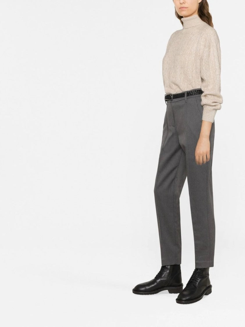 Brunello Cucinelli Tailored Trousers With Cotton Blend And Fit