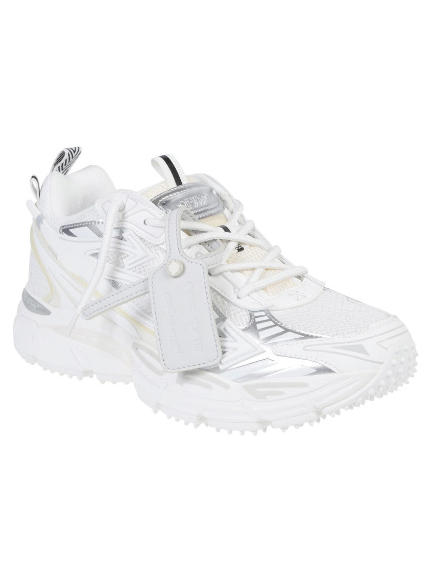 Off-White White Be Right Back Layered Polyurethane Low-Top Sneakers