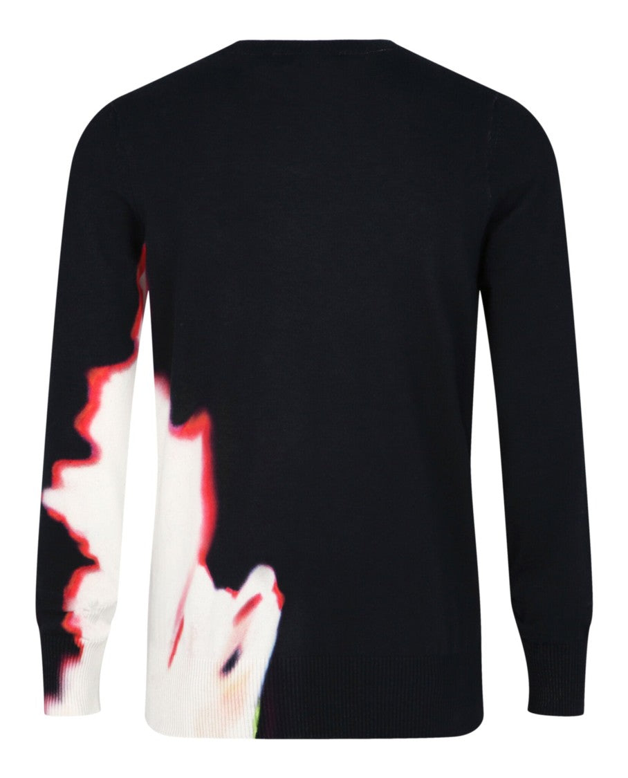 Alexander Mcqueen Solarized Flower-Print Pullover Sweater