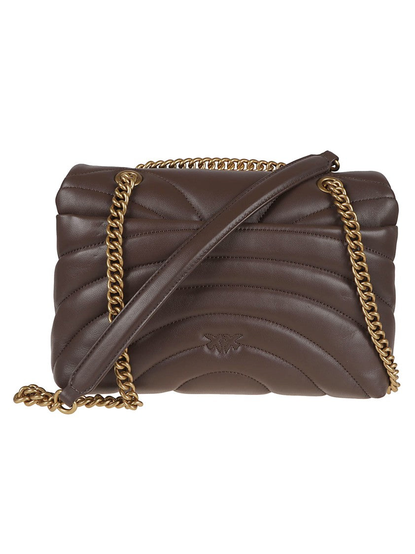 Pinko Quilted Leather Shoulder Bag