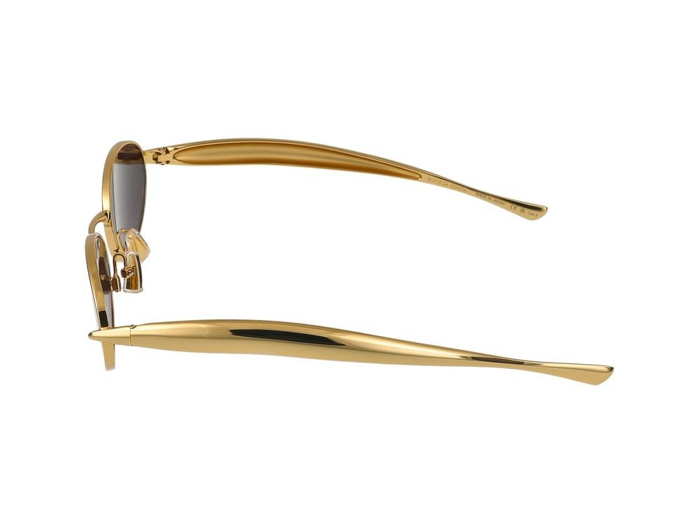 Bottega Veneta Sunglasses Bv1386s 001 Gold Gold Grey 57/21/135