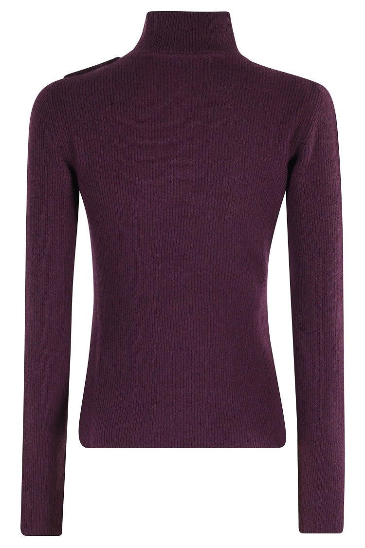 Federica Tosi High-Neck Sweater With Cut-Out Detail
