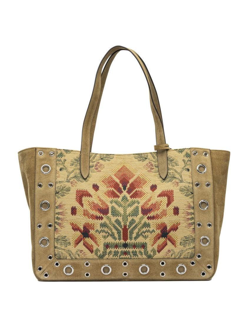 Valentino Garavani Embroidered "Nellcôte" Shopper Bag
