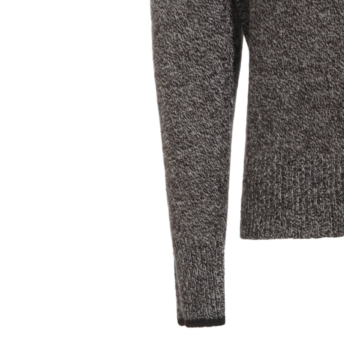 Altea Textured Knit Sweater With High Turtleneck And Ribbed Detail