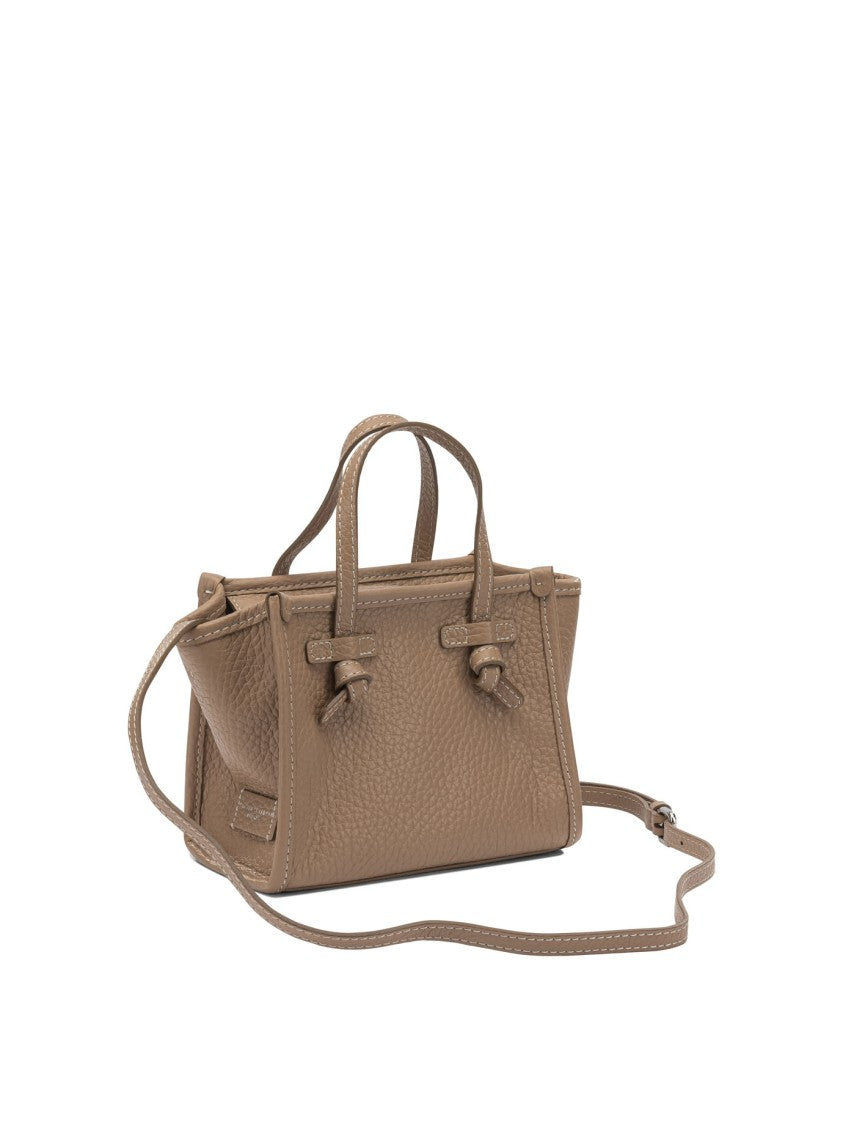 Gianni Chiarini Textured Leather Handbag With Knot Detail