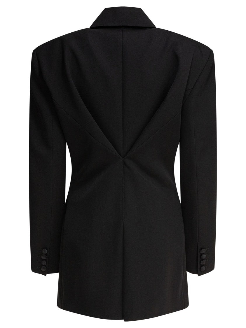 Givenchy Double-Breasted Blazer With Pleated Back