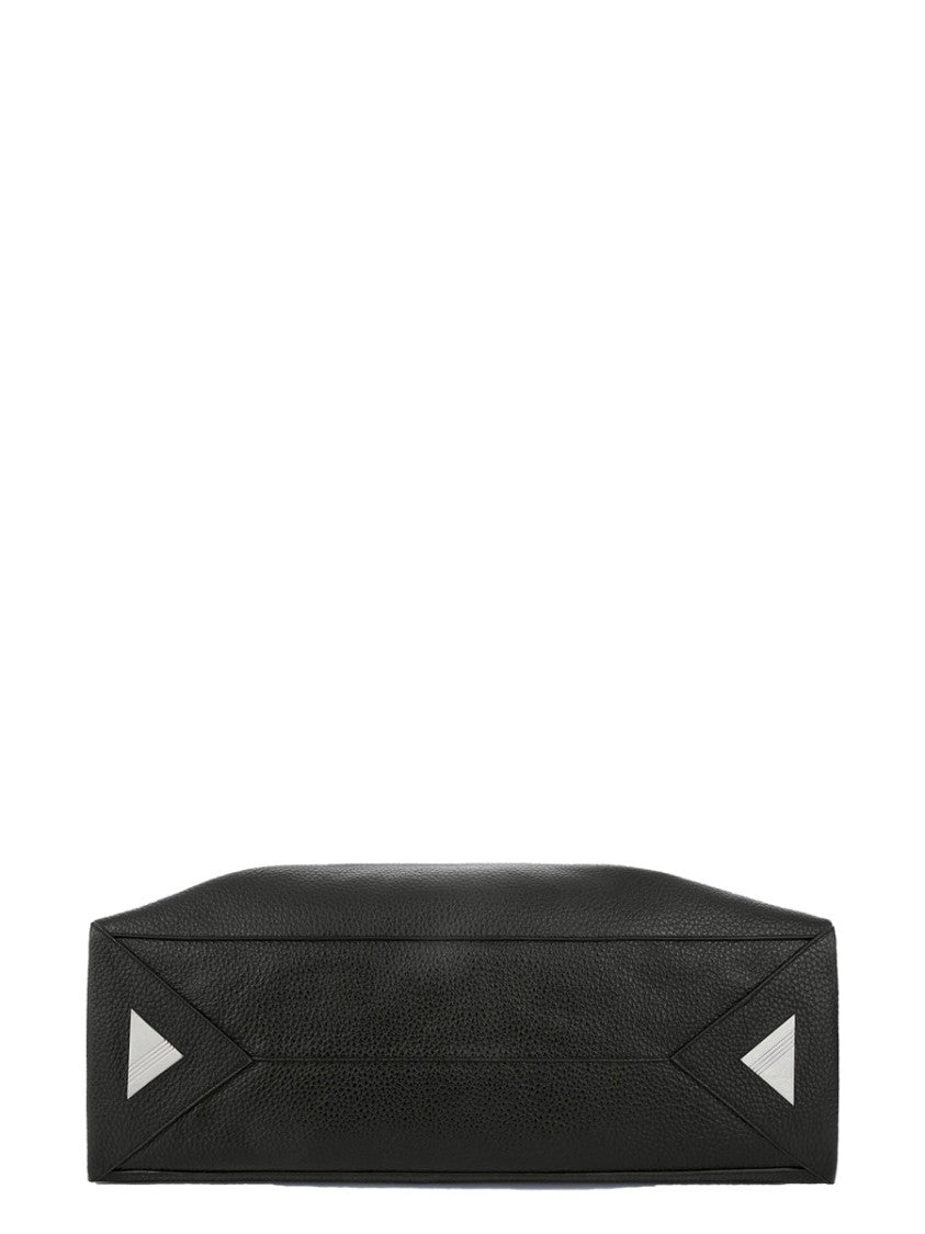 The Attico Neutrals The Walk Textured Leather Tote Bag
