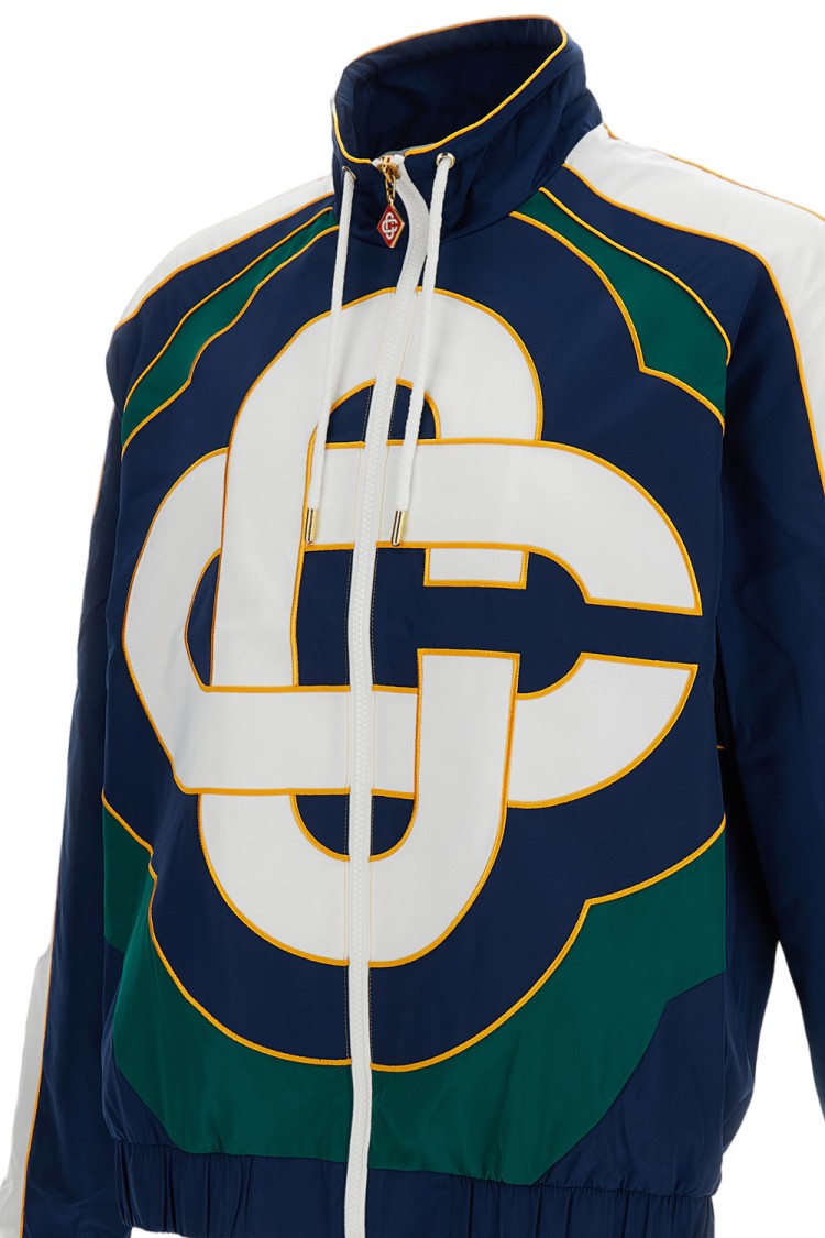 Casablanca Multicolor Taffeta Windbreaker Track Jacket