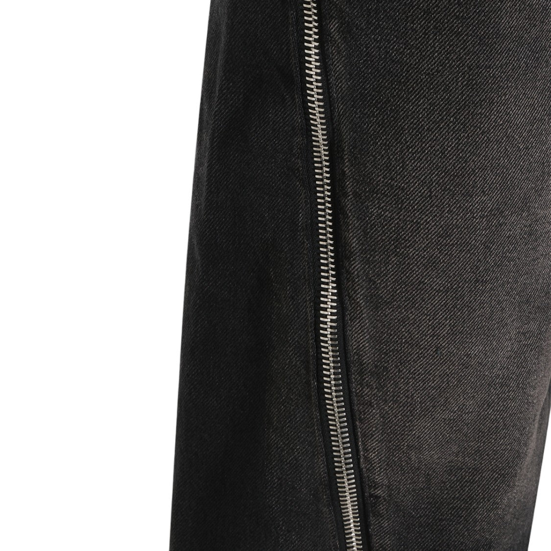 Haikure High-Waisted Straight-Leg Jeans With Vertical Silver Zippers