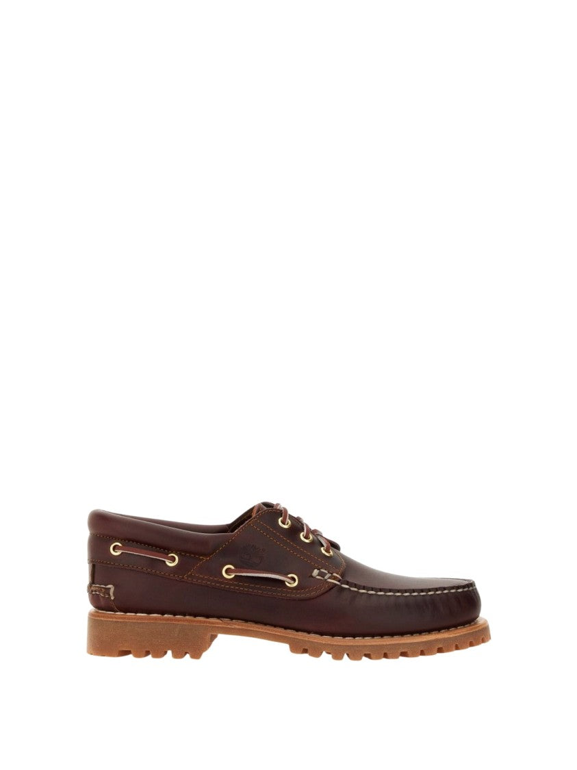 Timberland Burgundy Leather Boat Shoes