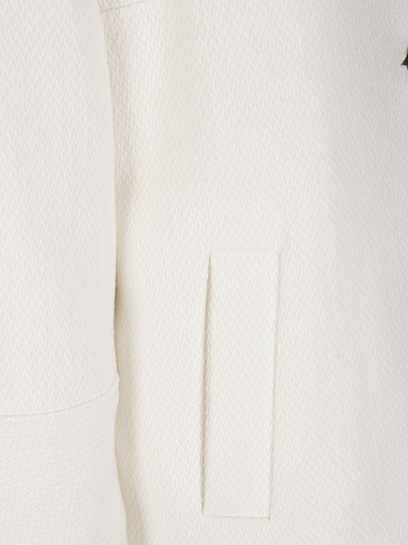 Stefano Mortari Elegant Short Jacket With Turn-Down Collar