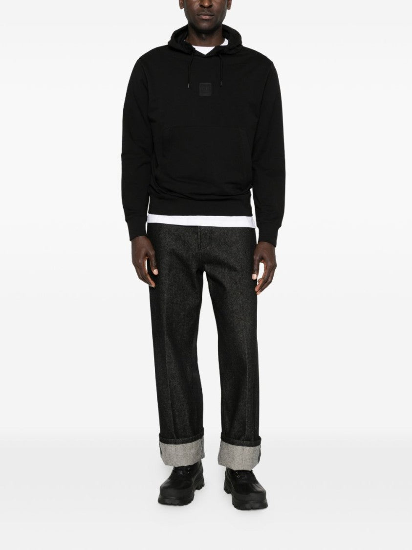C.P. Company Black Logo Patch Hoodie