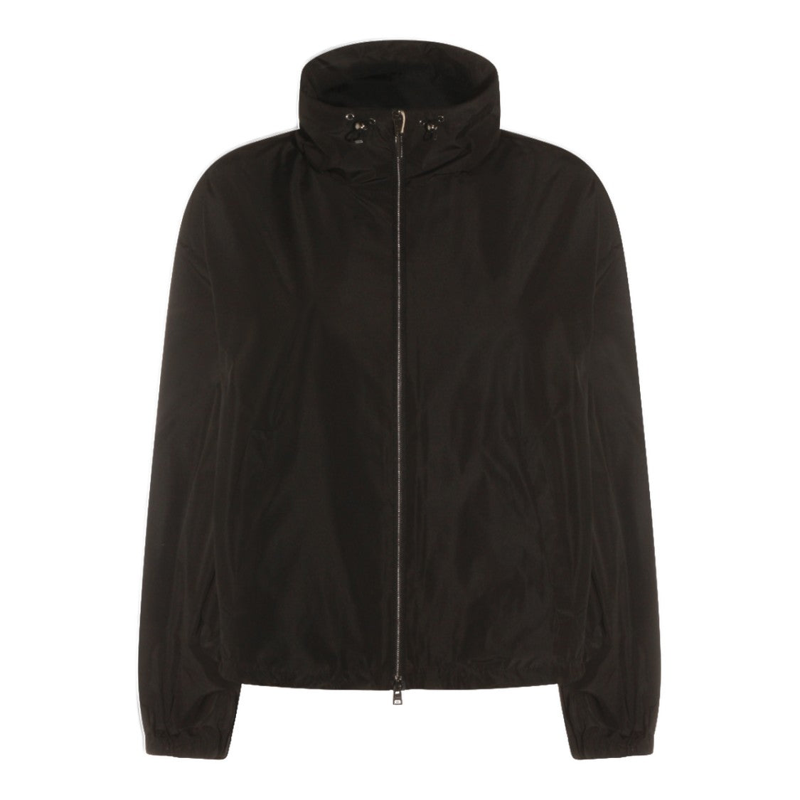 Herno Black Jacket With High Collar