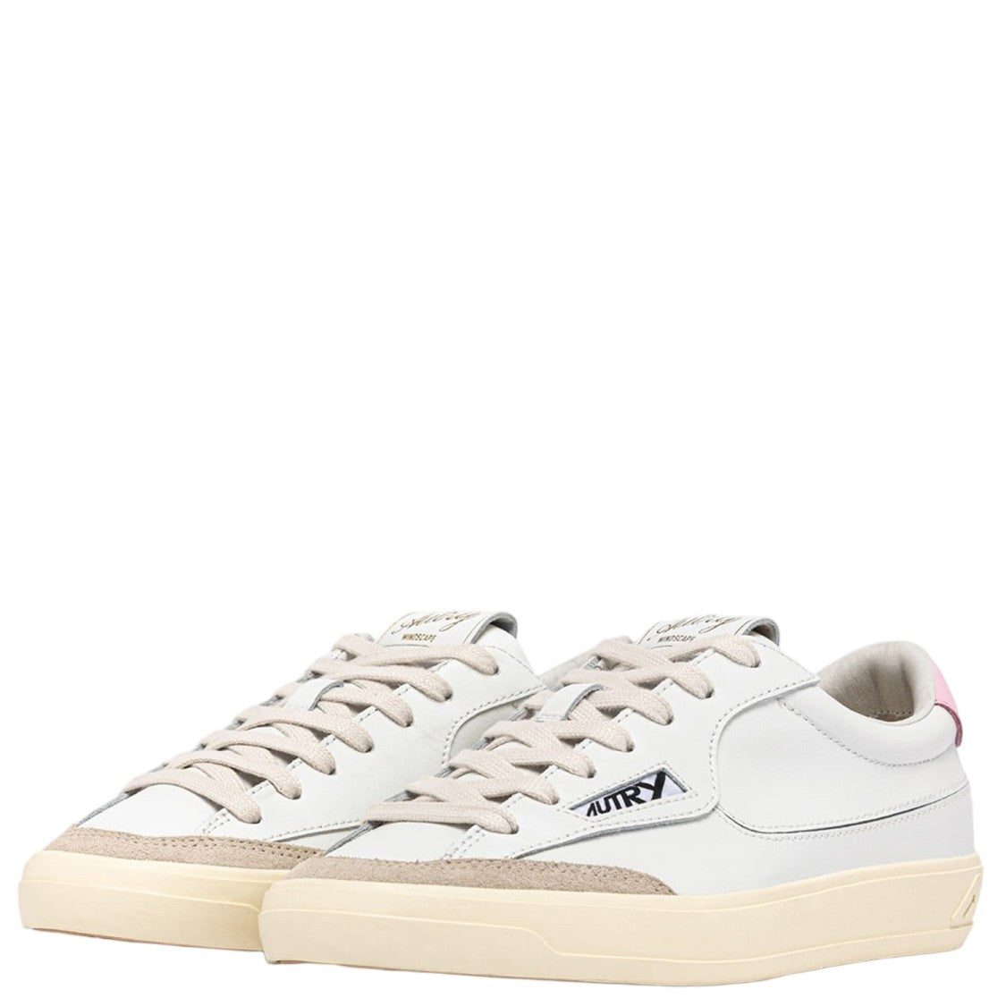 Autry Leather Sneakers With Round Toe And Rubber Sole