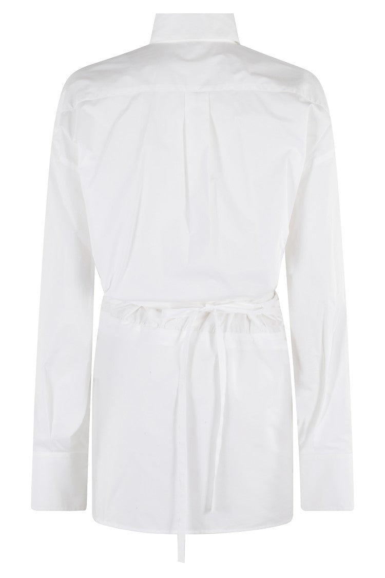 Federica Tosi Mini Pareo Dress With Classic Collar