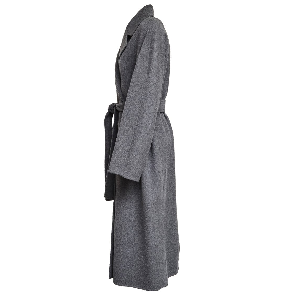 Max Mara Straight-Line Double Wool Coat With Hand-Stitched Detailing