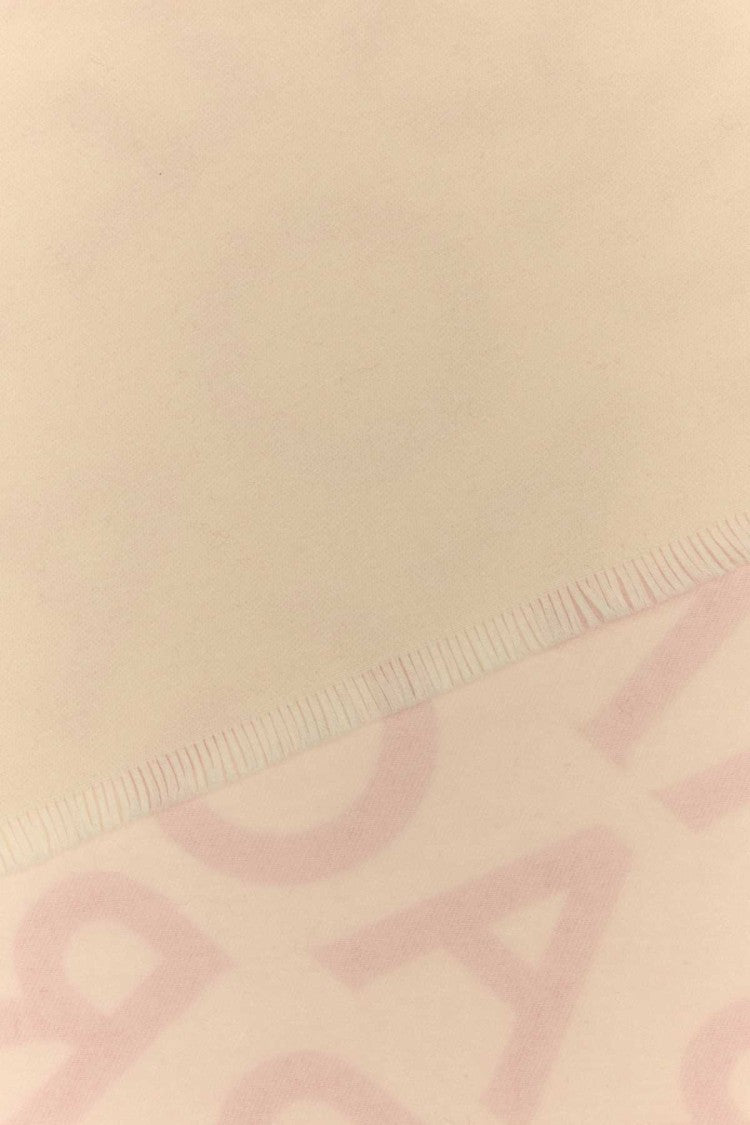 Salvatore Ferragamo Embroidered Wool Blend Reversible Scarf