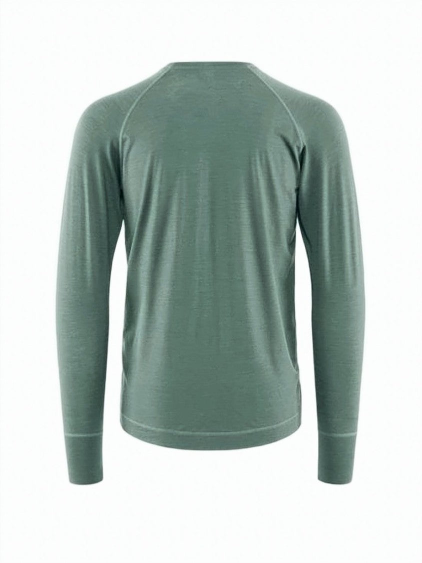 Klattermusen Long-Sleeve Activewear Shirt With Subtle Texture And Thumbhole Cuffs